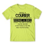 Being a courier Apple Green Men's Tee for Courier, Work