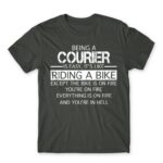 Being a courier Dark Grey Men's Tee for Courier, Work