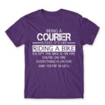 Being a courier Dark Purple Men's T-shirt for Courier, Work