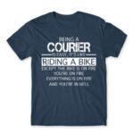Being a courier Denim Men's Tee for Courier, Work