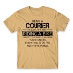 Being a courier Sand Men's T-shirt for Courier, Work