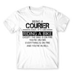 Being a courier White Men's T-shirt for Courier, Work
