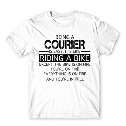 Being a courier White Men's T-shirt for Courier, Work