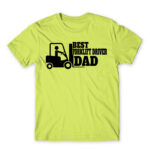 Best forklift driver dad Apple Green Men's Tee for Forklift Driver, Work