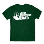 Best forklift driver dad Bottle Green Men's T-shirt for Forklift Driver, Work