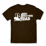 Best forklift driver dad Chocolate Men's T-shirt for Forklift Driver, Work