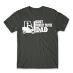 Best forklift driver dad Dark Grey Men's Tee for Forklift Driver, Work