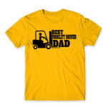 Best forklift driver dad Gold Men's T-shirt for Forklift Driver, Work