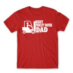 Best forklift driver dad Red Men's T-shirt for Forklift Driver, Work