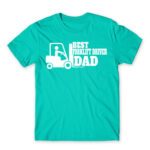 Best forklift driver dad Turquoise Men's Tee for Forklift Driver, Work
