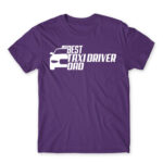 Best Taxi driver dad Dark Purple Men's T-shirt for Taxi Driver, Work