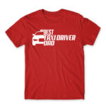 Best Taxi driver dad Red Men's T-shirt for Taxi Driver, Work