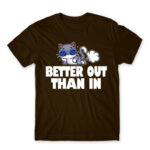 Better out, than in Chocolate Men's T-shirt for Badass, Funny