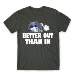 Better out, than in Dark Grey Men's Tee for Badass, Funny