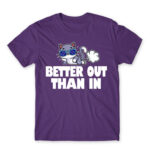 Better out, than in Dark Purple Men's T-shirt for Badass, Funny