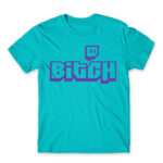 Bitch Logo Atoll Blue Men's T-shirt for Streamer, Work