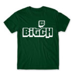 Bitch Logo Bottle Green Men's T-shirt for Streamer, Work