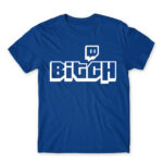 Bitch Logo Royal Blue Men's Tee for Streamer, Work