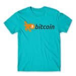 Bitcoin Atoll Blue Men's T-shirt for Brand Parody, Funny