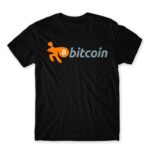Bitcoin Black Men's T-shirt for Brand Parody, Funny