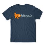 Bitcoin Denim Men's T-shirt for Brand Parody, Funny