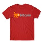 Bitcoin Red Men's Tee for Brand Parody, Funny
