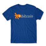 Bitcoin Royal Blue Men's T-shirt for Brand Parody, Funny