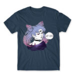 Black Lady Denim Men's T-shirt for Anime, Sailor Moon