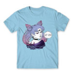 Black Lady Sky Blue Men's T-shirt for Anime, Sailor Moon