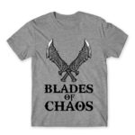 Blades of Chaos Grey Melange Men's T-shirt