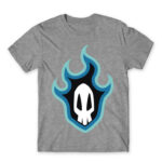 Bleach logo Grey Melange Men's T-shirt for Anime, Bleach