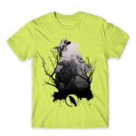 Bloodhound silhouette Apple Green Men's T-shirt