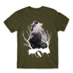 Bloodhound silhouette Army Men's T-shirt