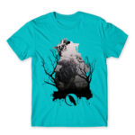 Bloodhound silhouette Atoll Blue Men's T-shirt