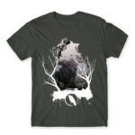 Bloodhound silhouette Dark Grey Men's T-shirt