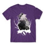 Bloodhound silhouette Dark Purple Men's T-shirt