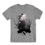 Bloodhound silhouette Grey Melange Men's T-shirt