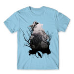Bloodhound silhouette Sky Blue Men's T-shirt
