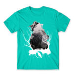 Bloodhound silhouette Turquoise Men's Tee