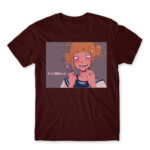 BNHA Himiko Toga – So delicious~ Burgundy Men's T-shirt for Anime, My Hero Academia