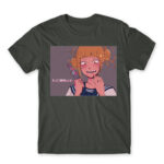 BNHA Himiko Toga – So delicious~ Dark Grey Men's T-shirt for Anime, My Hero Academia