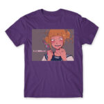BNHA Himiko Toga – So delicious~ Dark Purple Men's Tee for Anime, My Hero Academia