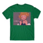 BNHA Himiko Toga – So delicious~ Kelly Green Men's T-shirt for Anime, My Hero Academia