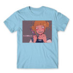 BNHA Himiko Toga – So delicious~ Sky Blue Men's Tee for Anime, My Hero Academia