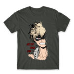 BNHA – Kacchan Dark Grey Men's T-shirt for Anime, My Hero Academia