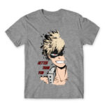 BNHA – Kacchan Grey Melange Men's T-shirt for Anime, My Hero Academia