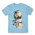 BNHA – Kacchan Sky Blue Men's Tee for Anime, My Hero Academia
