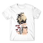 BNHA – Kacchan White Men's Tee for Anime, My Hero Academia