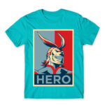 Boku no Hero Academia – All Might Atoll Blue Men's Tee for Anime, My Hero Academia