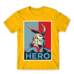 Boku no Hero Academia – All Might Gold Men's Tee for Anime, My Hero Academia
